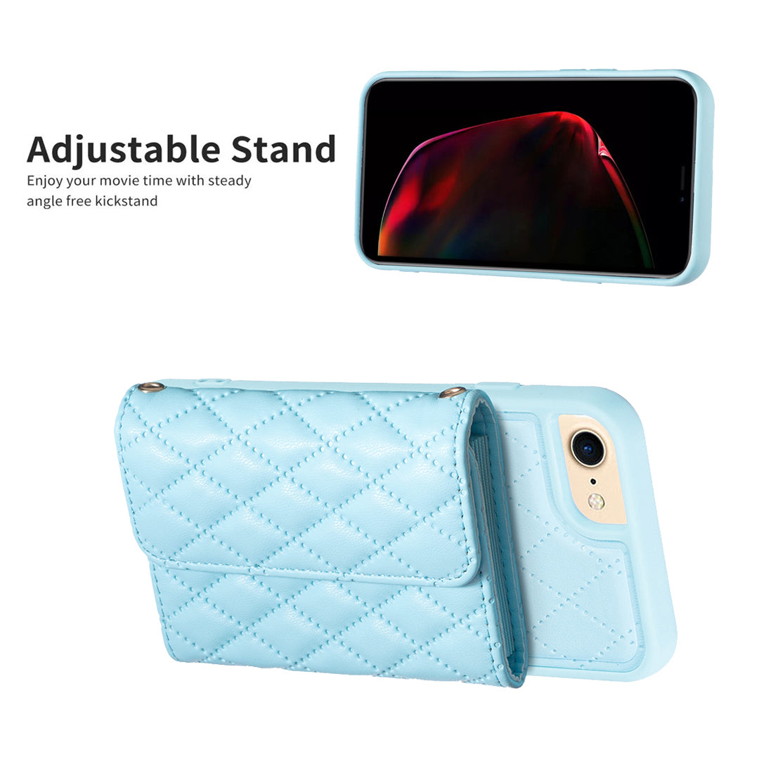 BF23-stil Kickstand Cover til iPhone 6 6s 7 8 SE (2020) Kortholder Læder+TPU telefoncover BF23-stil Kickstand Cover til iPhone 6 6s 7 8 SE (2020) Kortholder Læder+TPU telefoncover